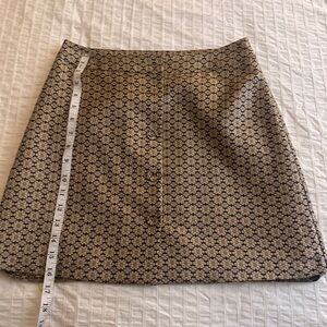 WAYF Boho Brown tones Floral Button Up Mini Skirt
